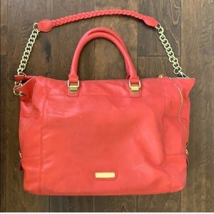 Steve Madden Tote in Coral and Gold